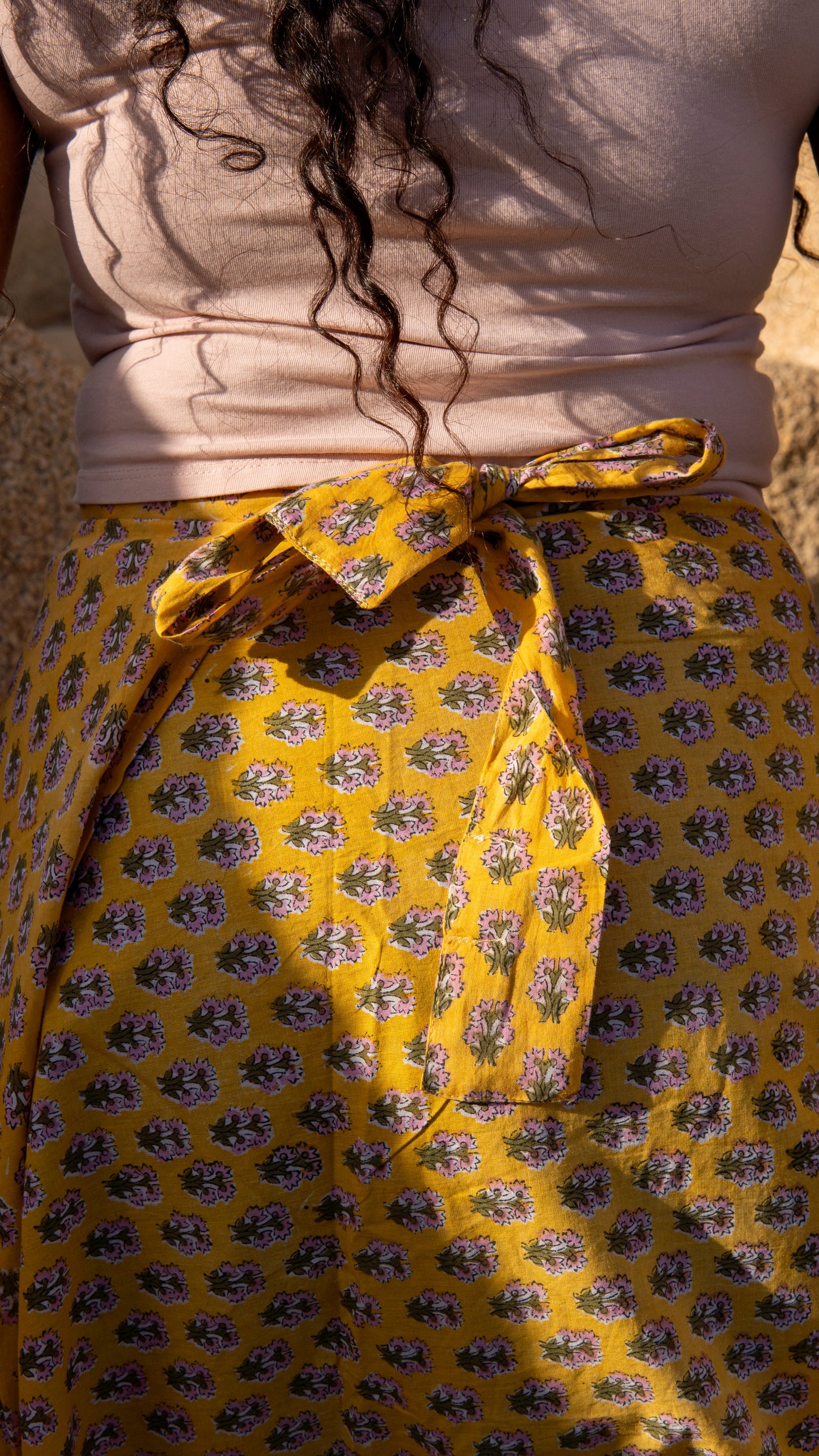 Rewa Maxi Wrap Skirt in Sundrop