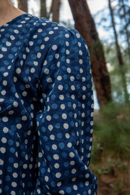 Leela Maxi Dress in Blueberry